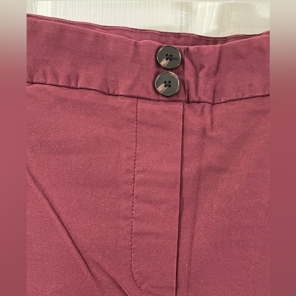 2/$15 Burgundy Pull on Pants Size 8 - Picture 4 of 4